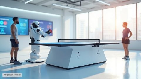 tafeltennisrobot Robot verslaat topspelers in tafeltennis