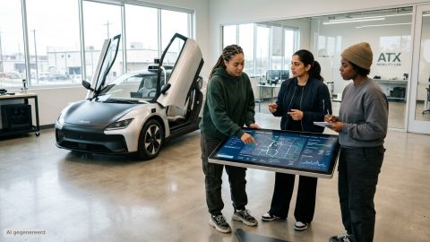 Tesla Cybercab Tesla lanceert Cybercab zonder stuur in Austin